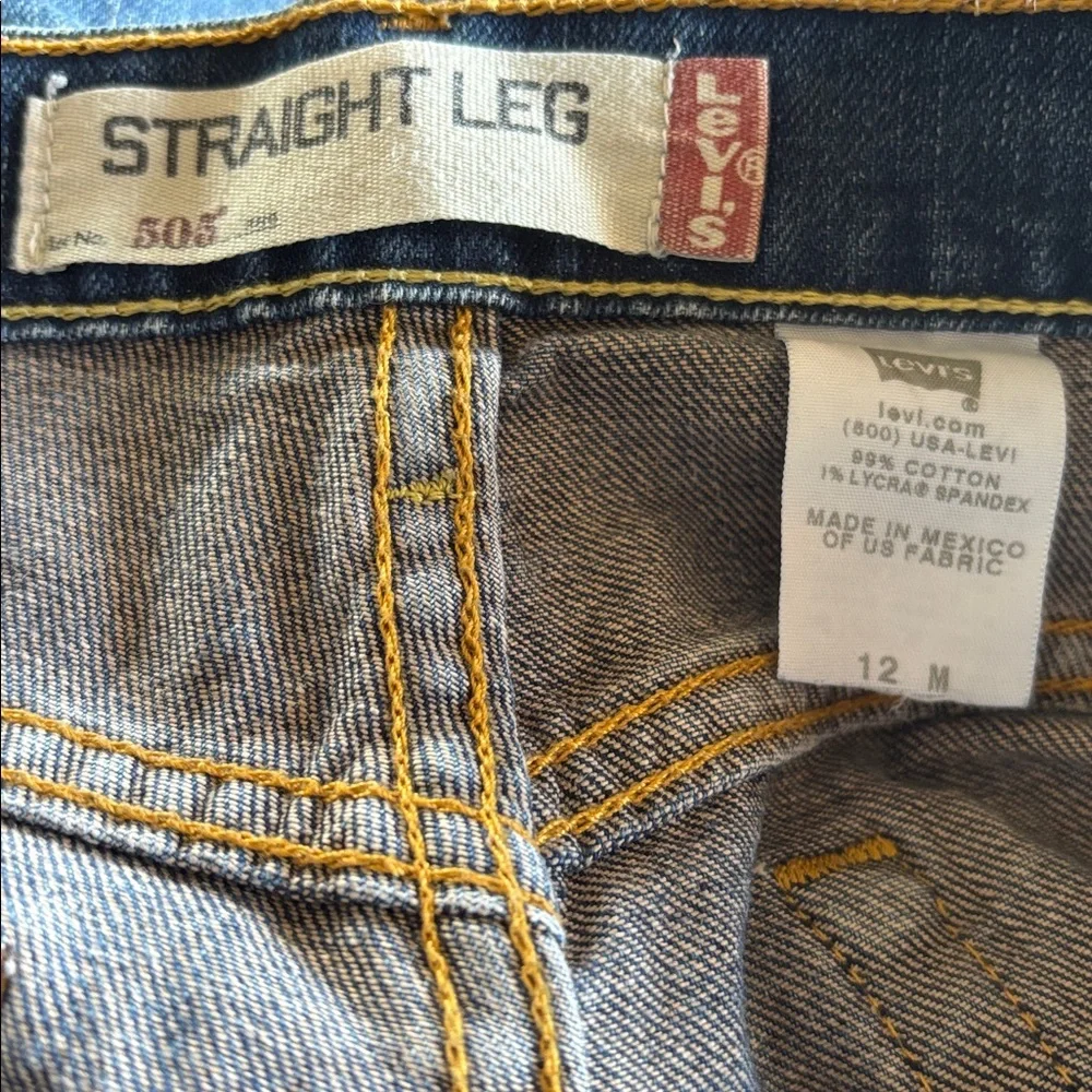 Levi's Vintage‎ 505 Straight Leg High Rise Blue Jeans Size 12 M